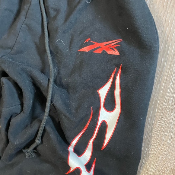 Red Flame Hellstar Drawstring Jogger Bottom - Picture 2 of 5